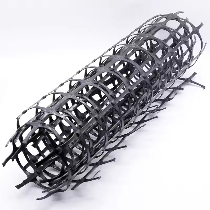 High Tensile Strength Polypropylene Geomalla Biaxial Geogrid for Road Construction