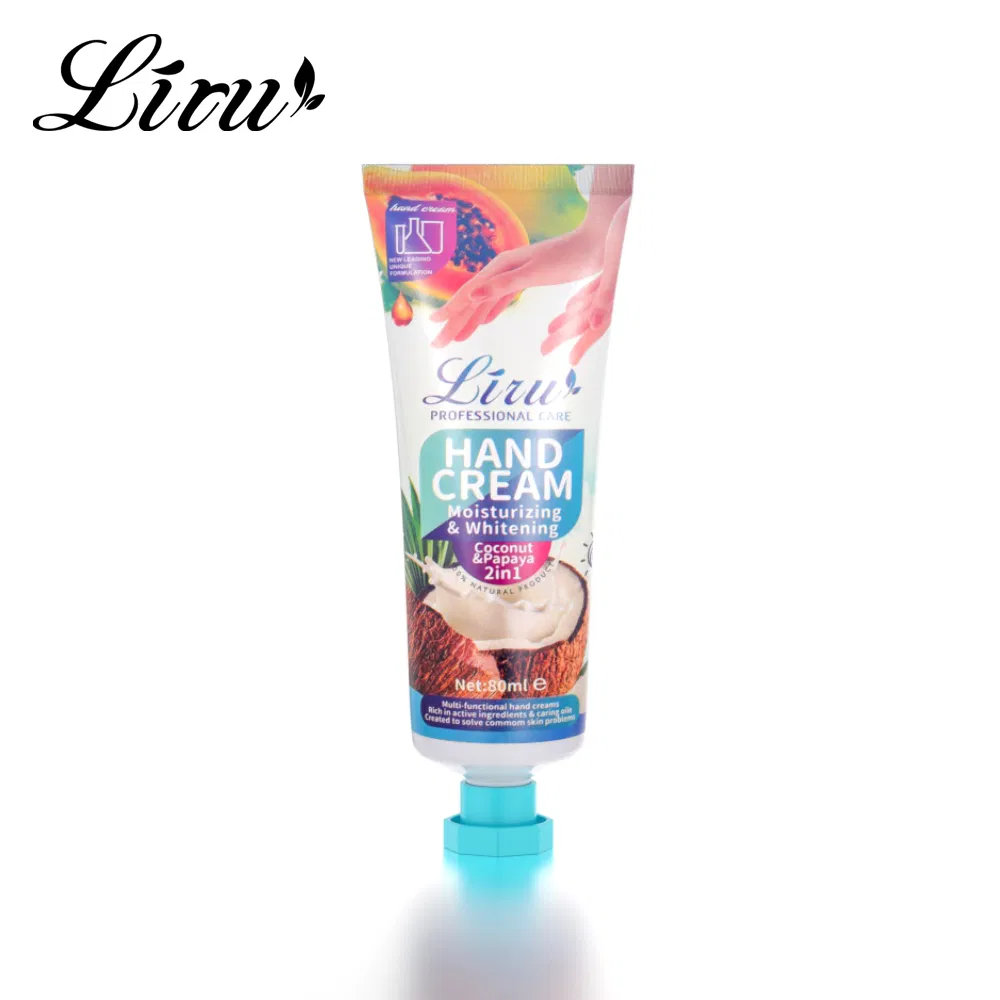 Best Selling Papaya Coconut Whitening Hand Cream Moisturizing Skin Care Smoothing Anti-Cracking Lotion