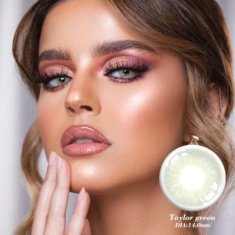OEM Natural Color Contact Lens Taylor Grey Green Brown Lentes De Contacto Colored Contacts Contact Lenses