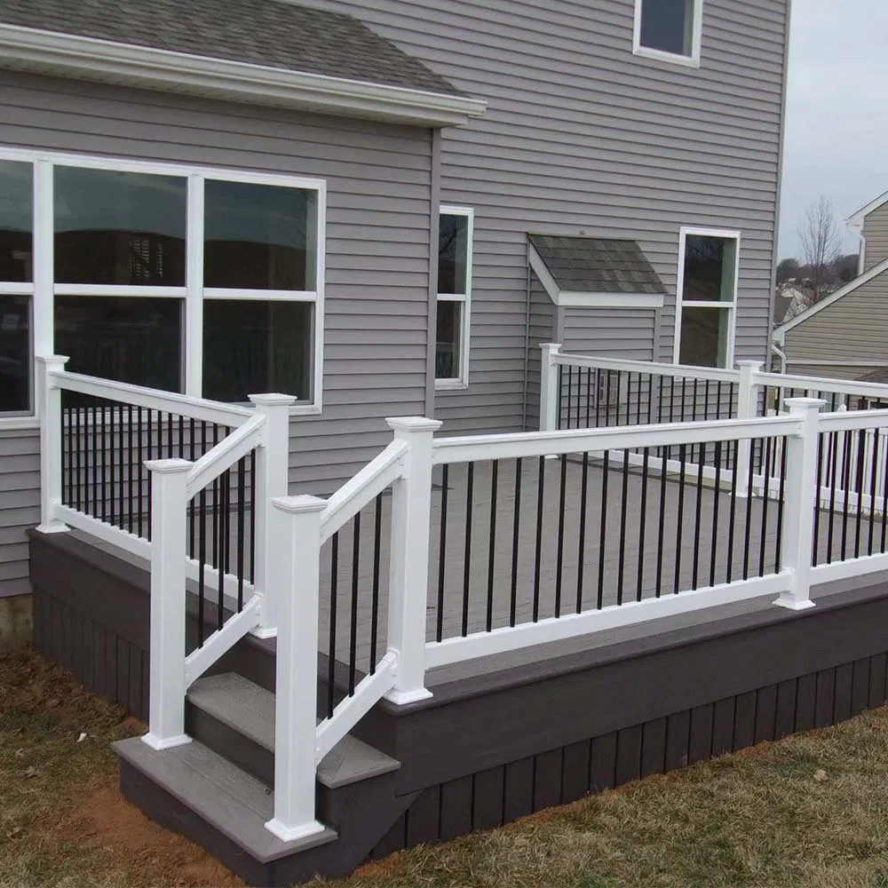 High Quality Outdoor Indoor WPC Panel Fence Modern Railing Stair Wood Plastic Composite Railing