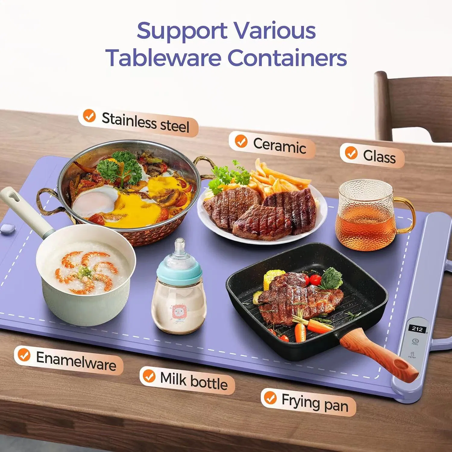 Warming Mat for Food, Food Warming Mat, Electric Warming Tray for Buffets Party and Home Daily Use