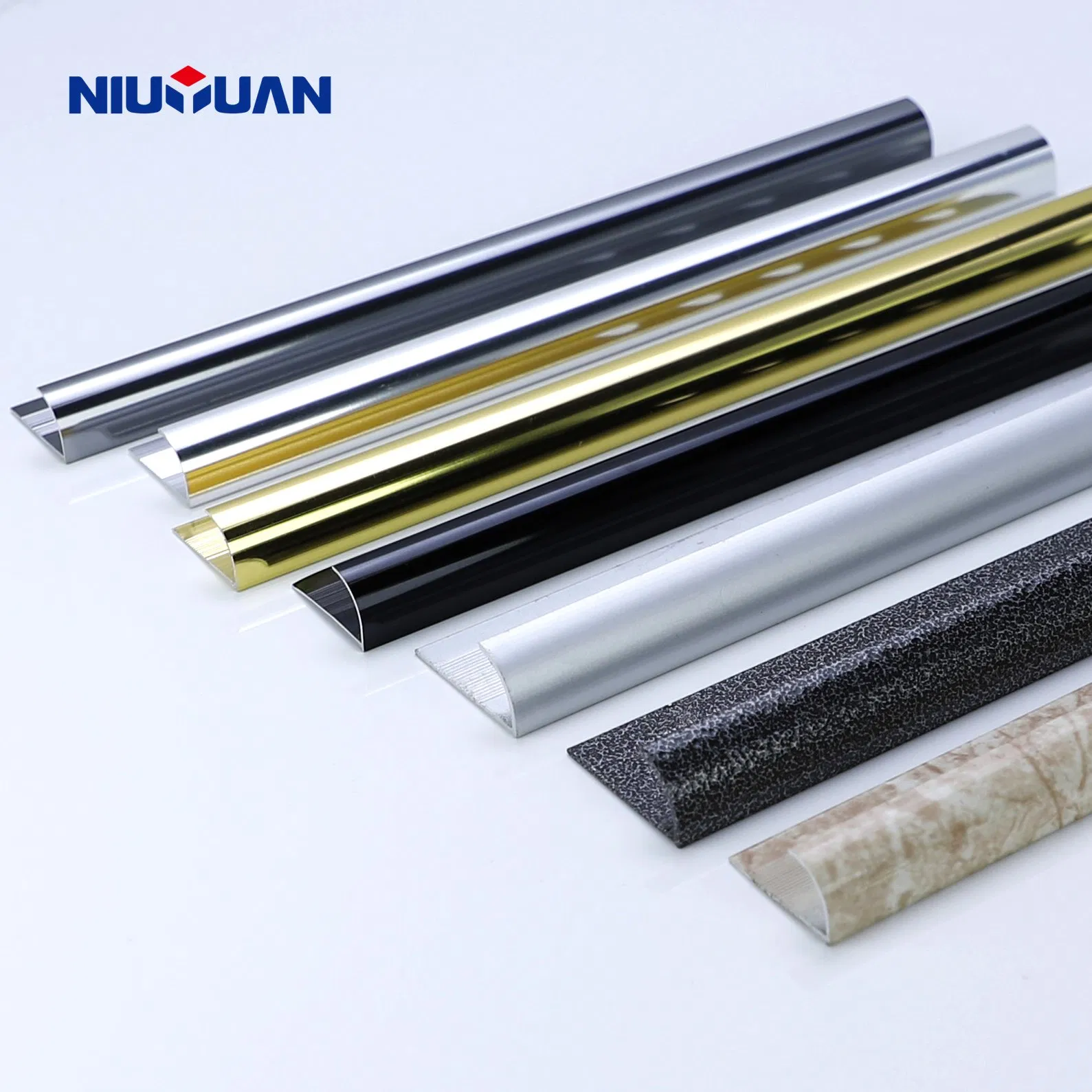 Factory Customized Exclusive Metal Different Shapes Aluminum Gold Metal Tile Trim