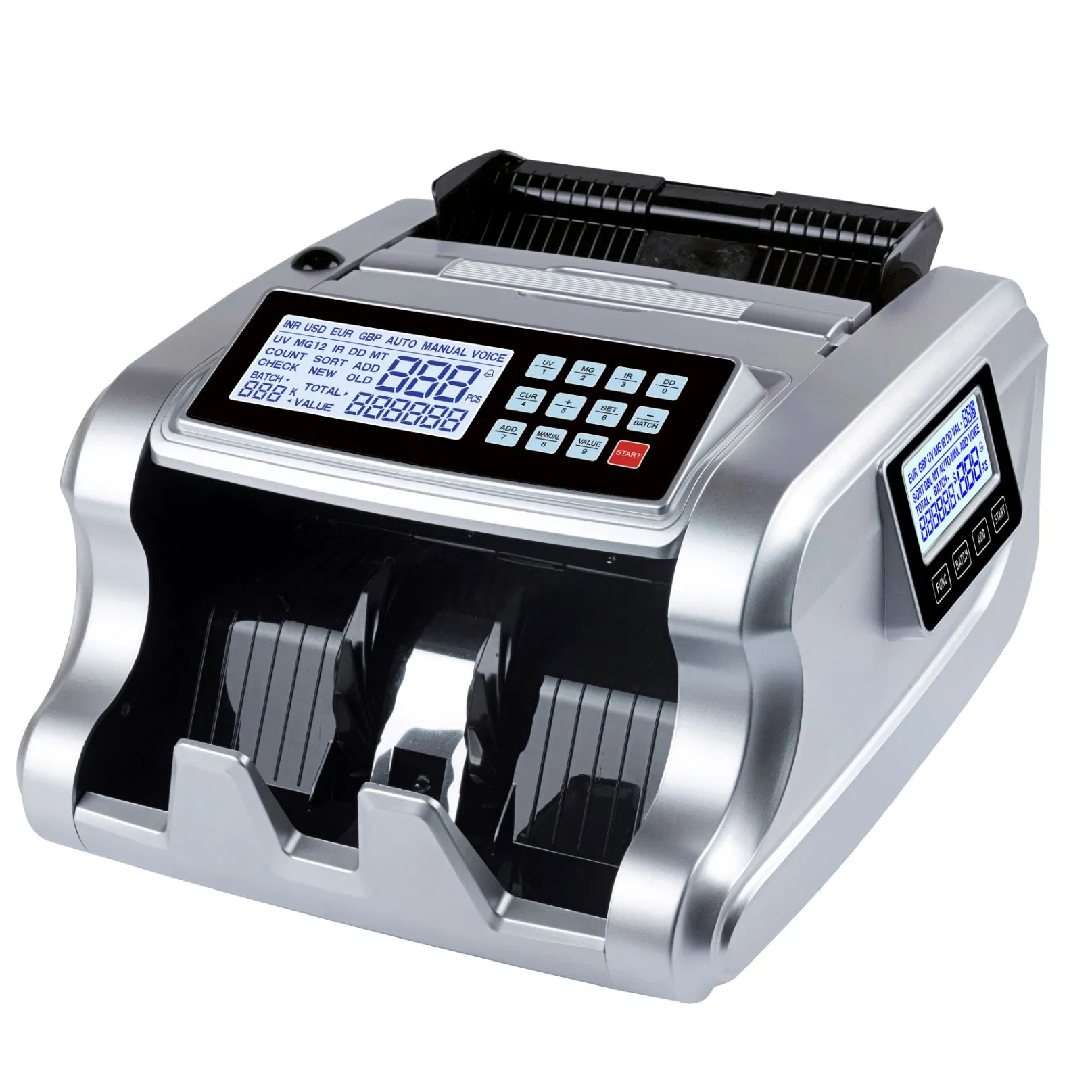 Al-6700 LCD Multi Currency Bill Counter Cash Counting Machine