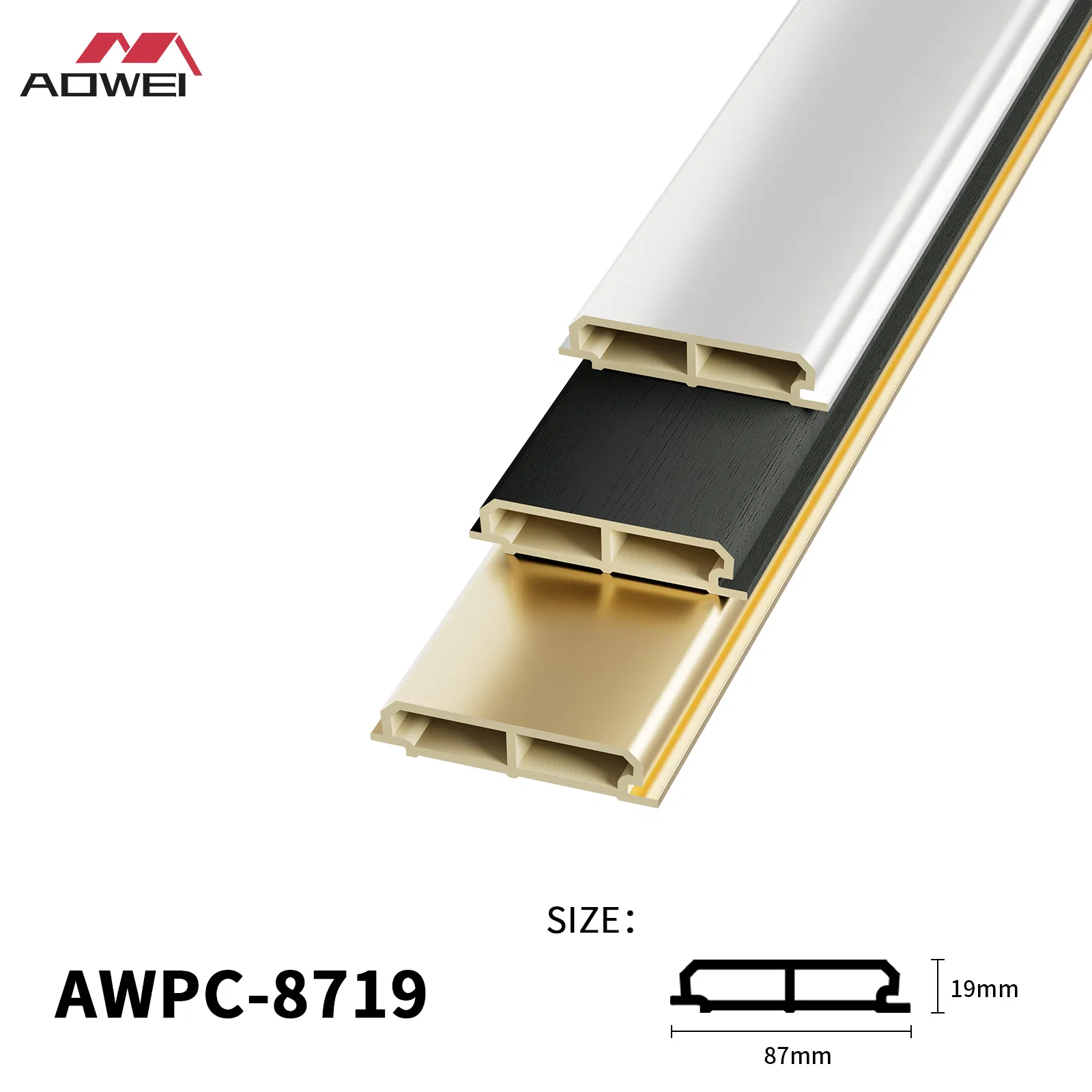 Tailored WPC Wall Panel with Various Thicknesses and Lengths Offered