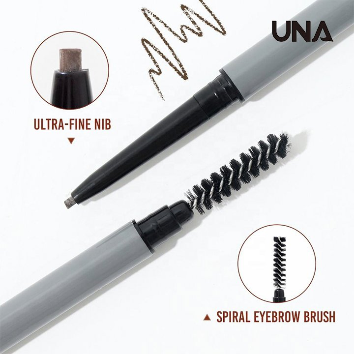 Wholesale Your Label Retractable Eye Brow Pencil with Brush Long Lasting Eyebrows Custom Logo Waterproof Slim Brow Pencil