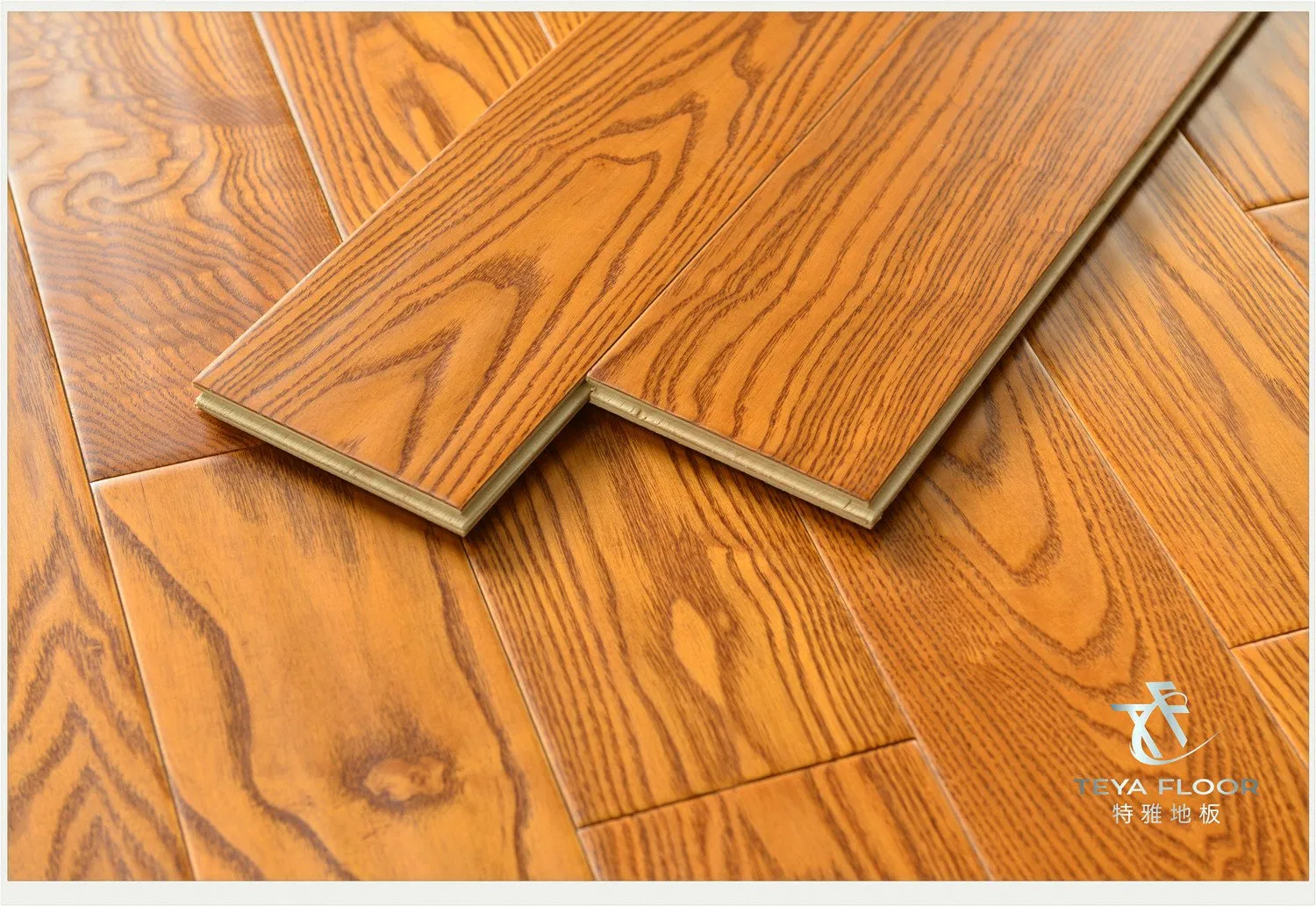 Ash Engineered Wood Flooring, Handscraped