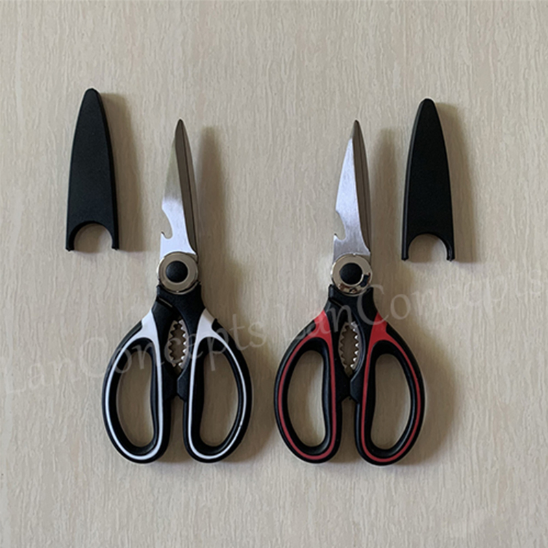 Multipurpose Kitchen Shears Cutting Shredding Multi-Function Scissors with Cover