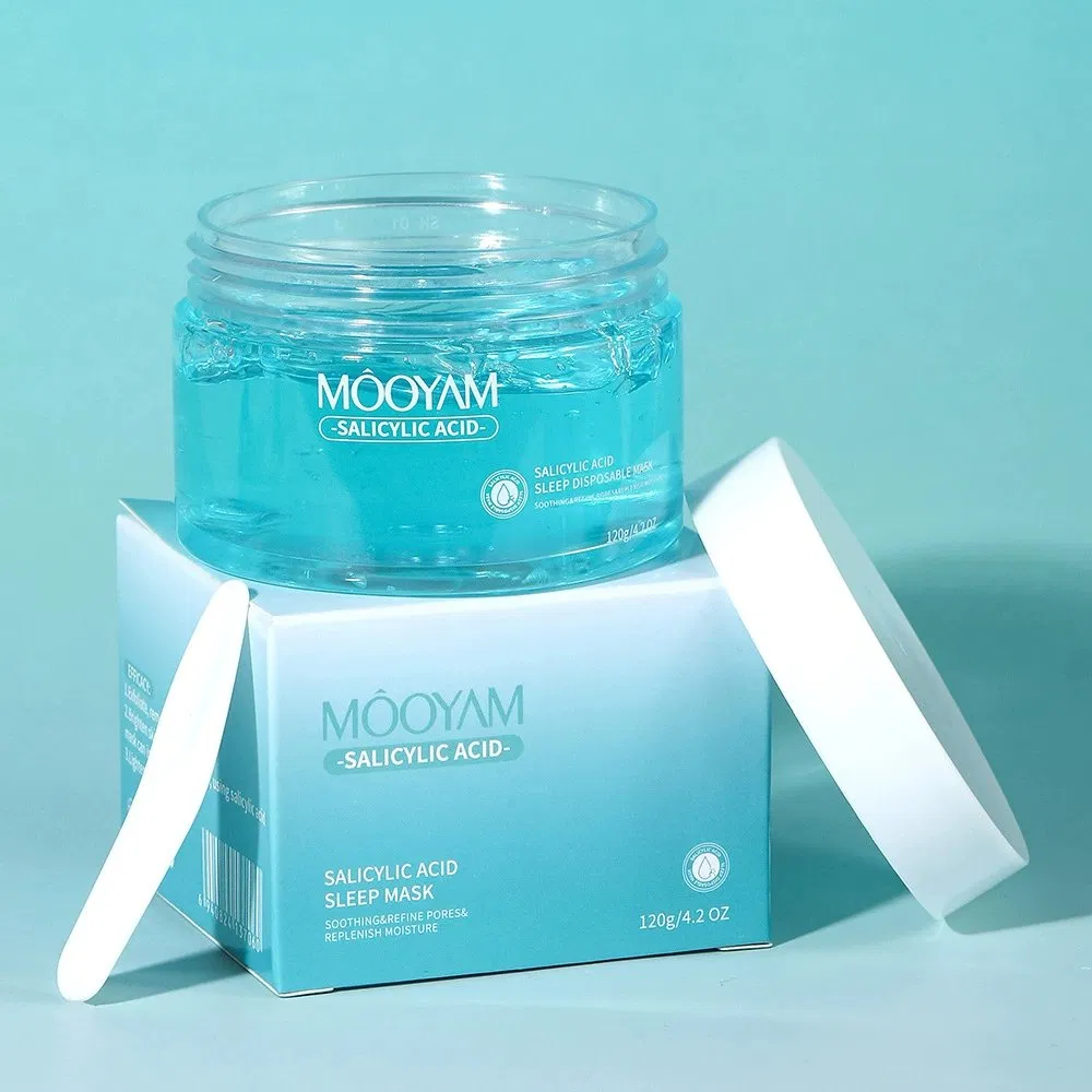 Salicylic Acid Sleep Mask Moisturizing Soothing Face Mask Cream Facial Beauty Good Night Collagen Gel Mask