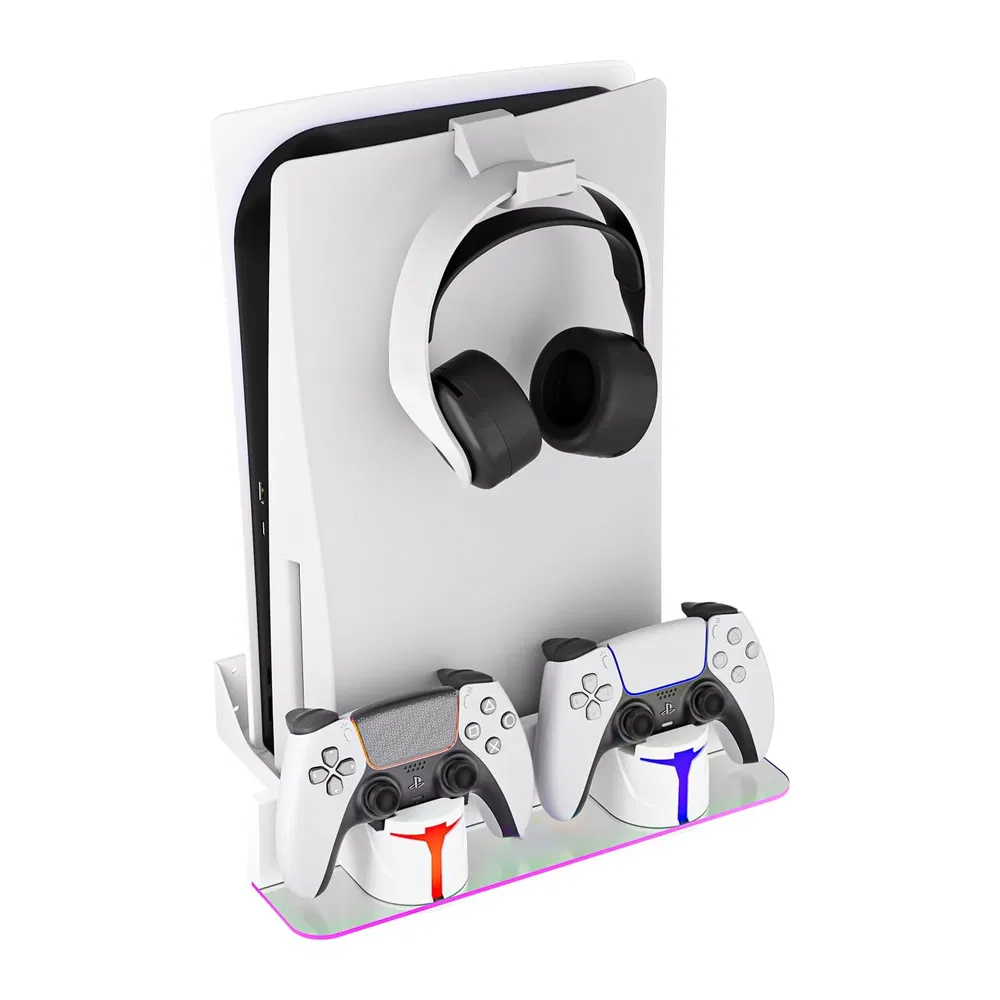 Wholesale Ultra-Thin Wall-Mounted Vertical Stand Controller Charging Dock for PS5 Disc and Digital Versions
