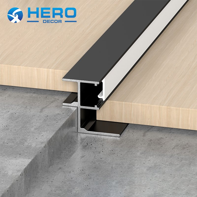 LED Aluminum Extrusion Wall Panel Profile Building Materials Hero Metal Tile Internal Corner Shape Strip