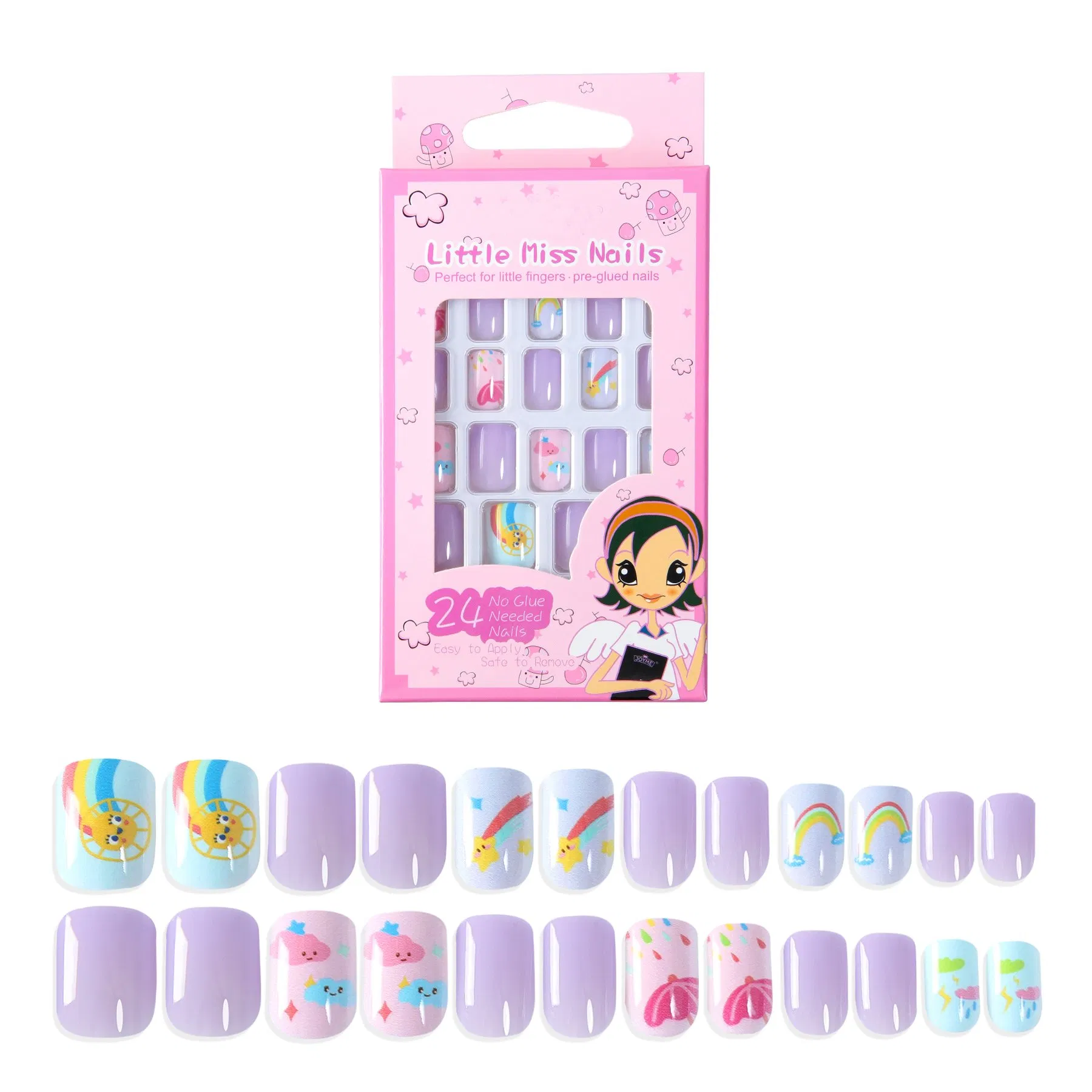 Cheap Nail Wraps for Kids, Non-Toxic Gel Nail Stickers for Kids, Self-Adhesive, Nail Art for Girls