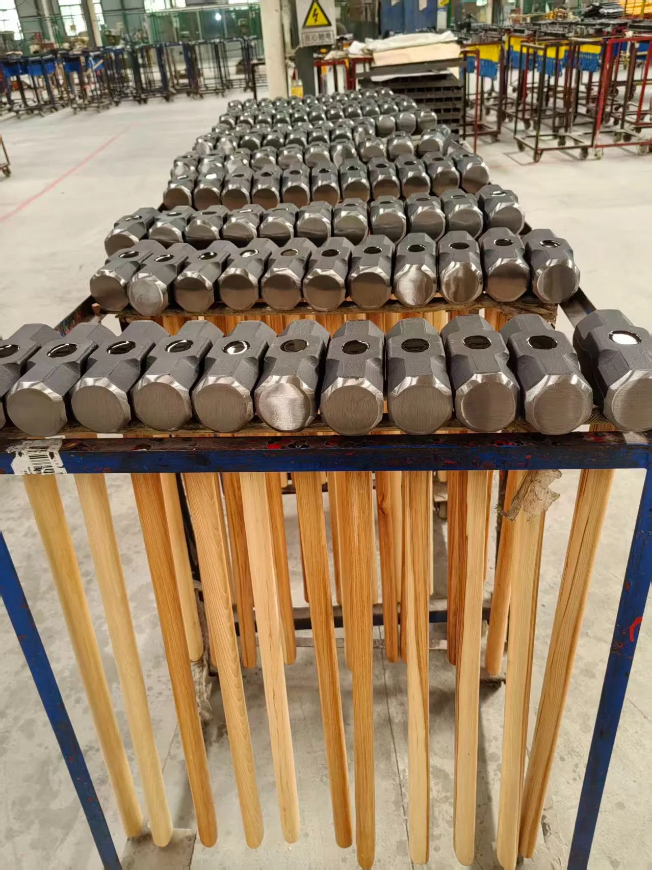 Forged CNC Head Hickory Handle Double Face Striking Sledge Hammer