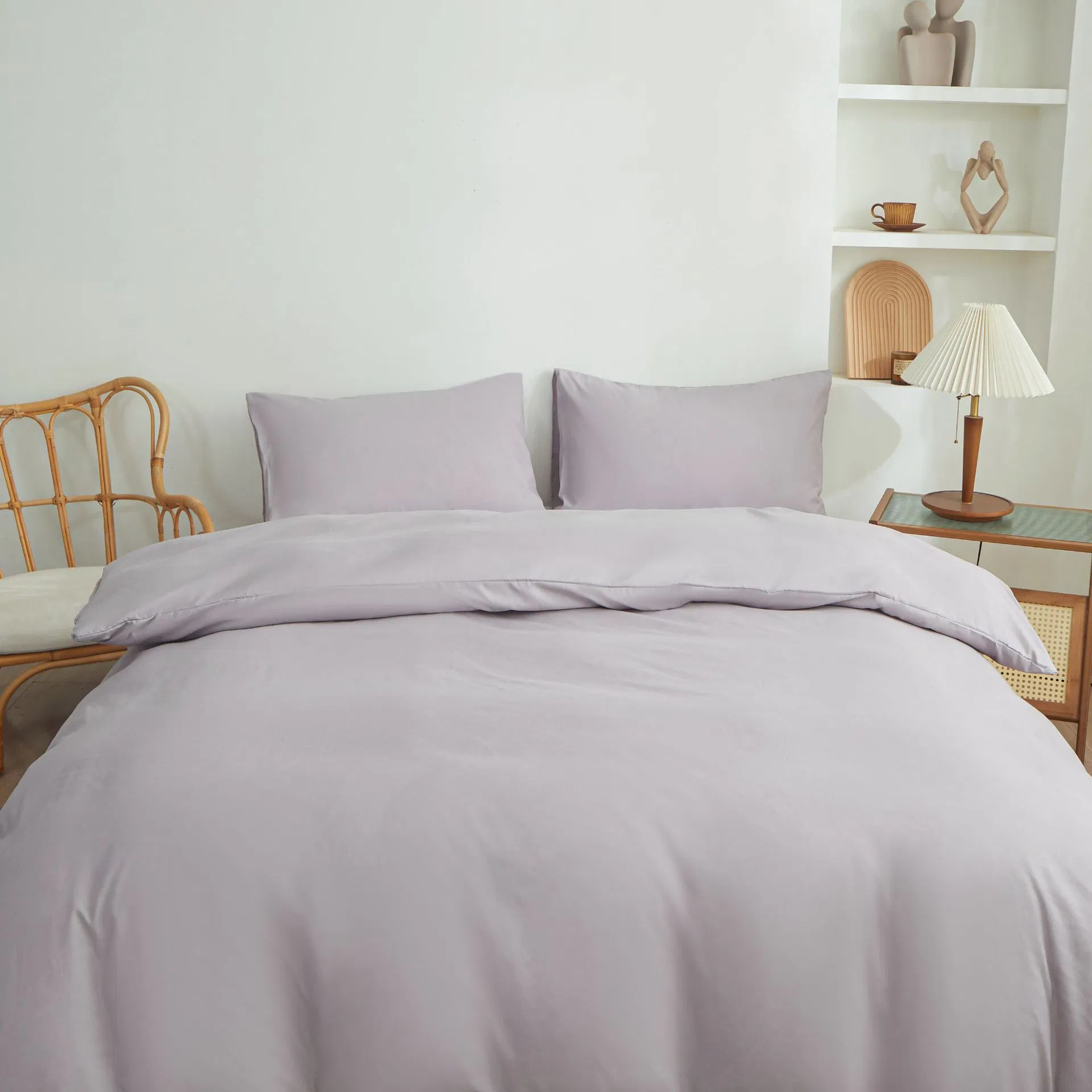 Wholesale Prices Simple Fashion Pure Brushed Washed Cotton Bed Hat Sheets