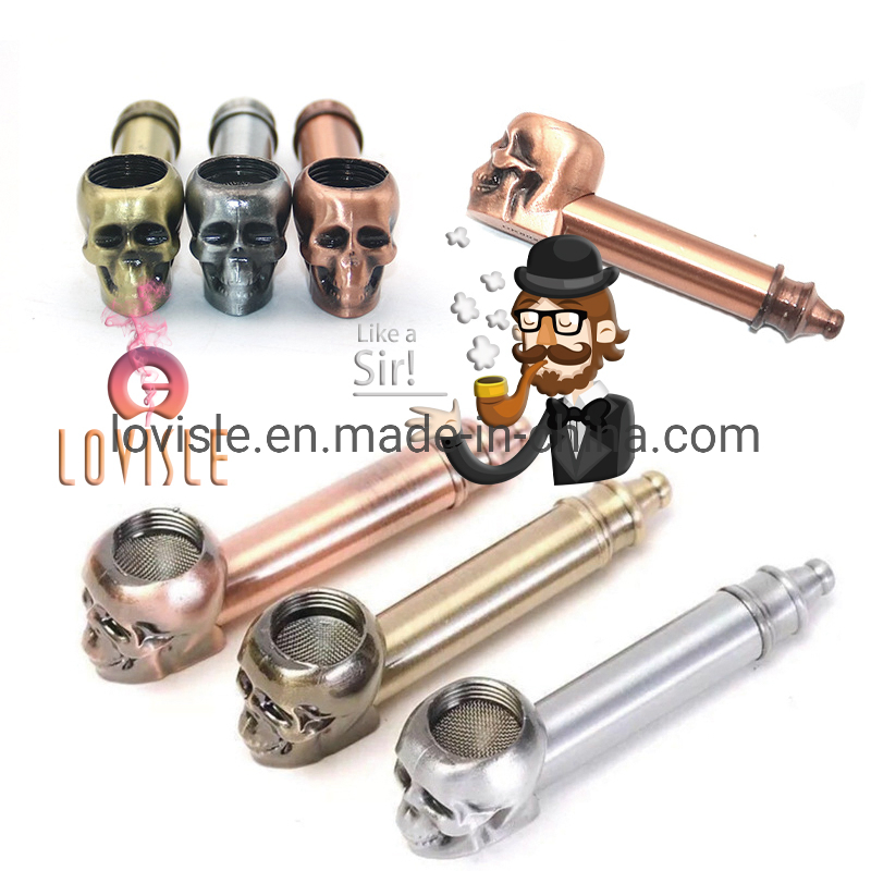 Novelty Collectibe Skull Smoking Pipe Bowl Glass Hand Pipe Skull Jade