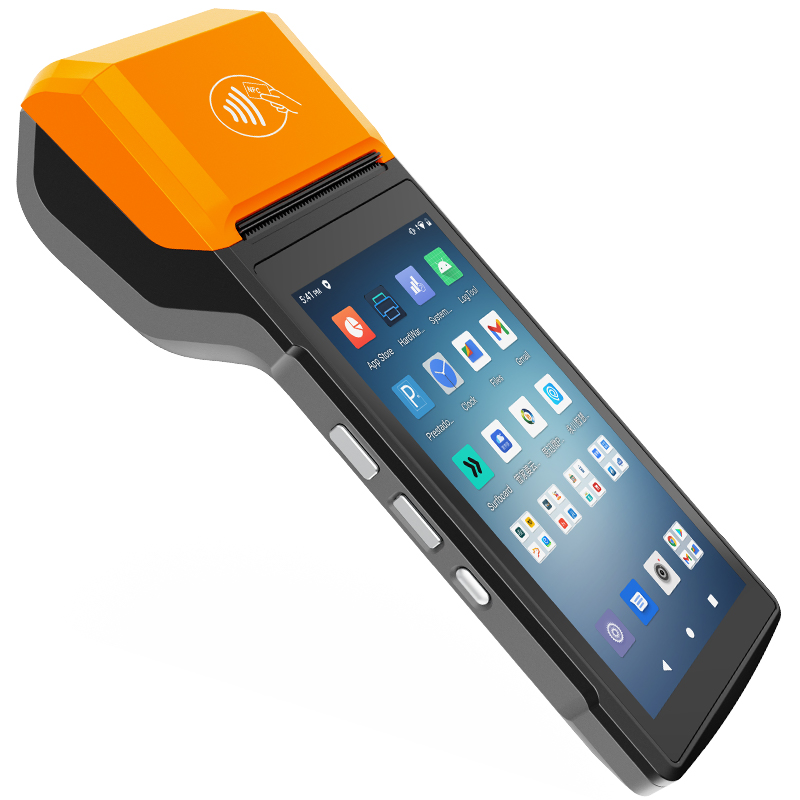 Android 14.0 Mobile Portable Touch Screen Handheld POS with Electronic Cash Register Thermal Printer