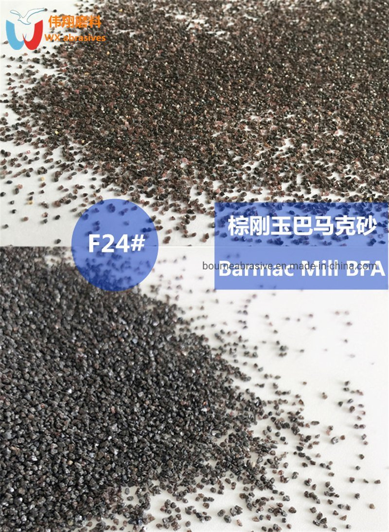 Коричневый оксид алюминия F24 для пескоструйки