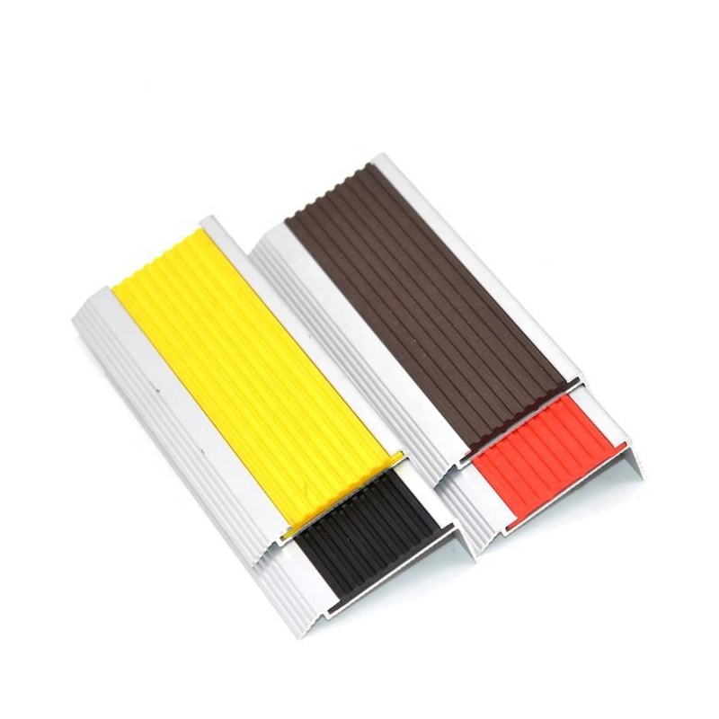 PVC Stair Edge Non-Slip Strip, Stair Edge Protector, Self Adhesive Stair Edge Non-Slip Traction Treads