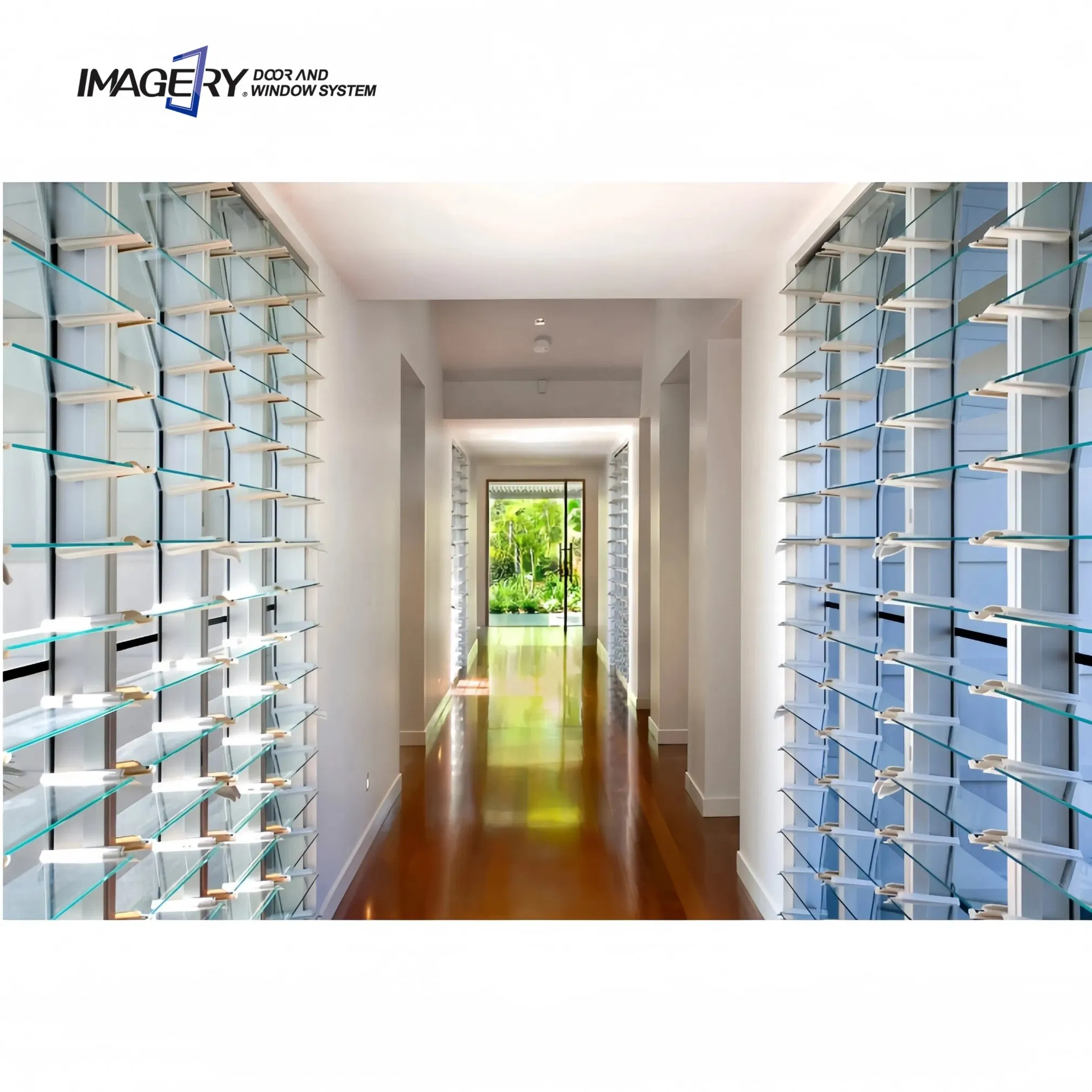 Good Service Customized Size Temperred Price Morden Aluminum Jalousie Window Glass Louver