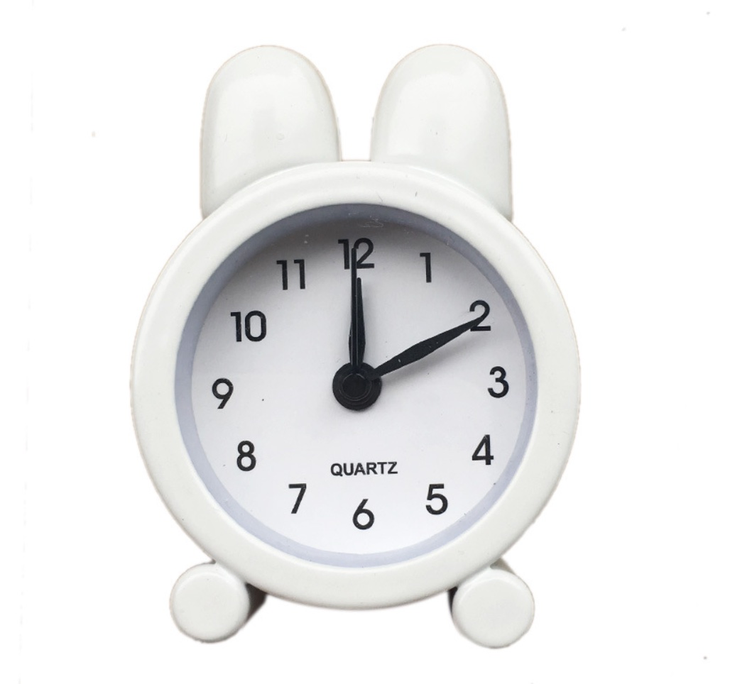 Maxery Simple Modern Customized Alarm Clock for Students Cute Clock