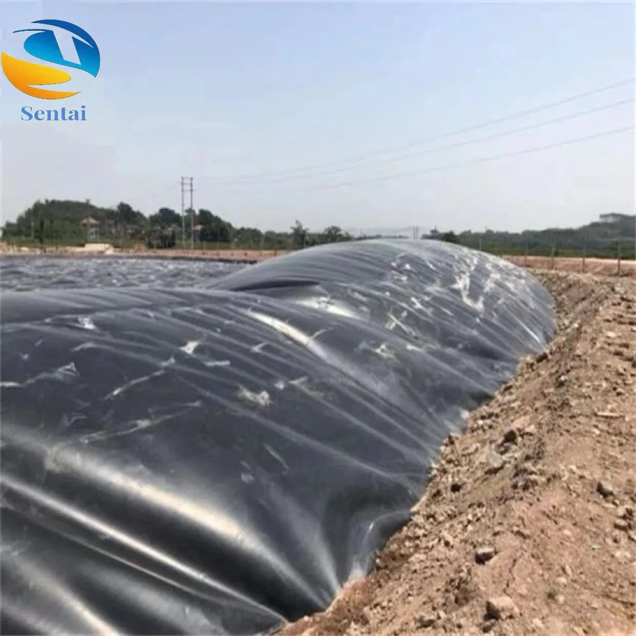 High-Performance HDPE Geomembrane for Tailings Pond Seepage Control Cover of Landfill Site for Heap Leaching Pool Ash Residue Yard HDPE Geomembrane