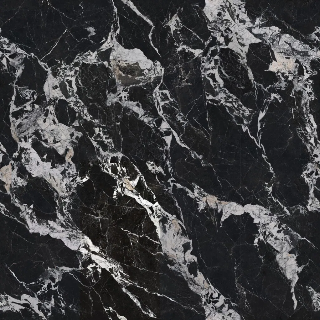 Керамогранит Nero Antico под мрамор, матовый