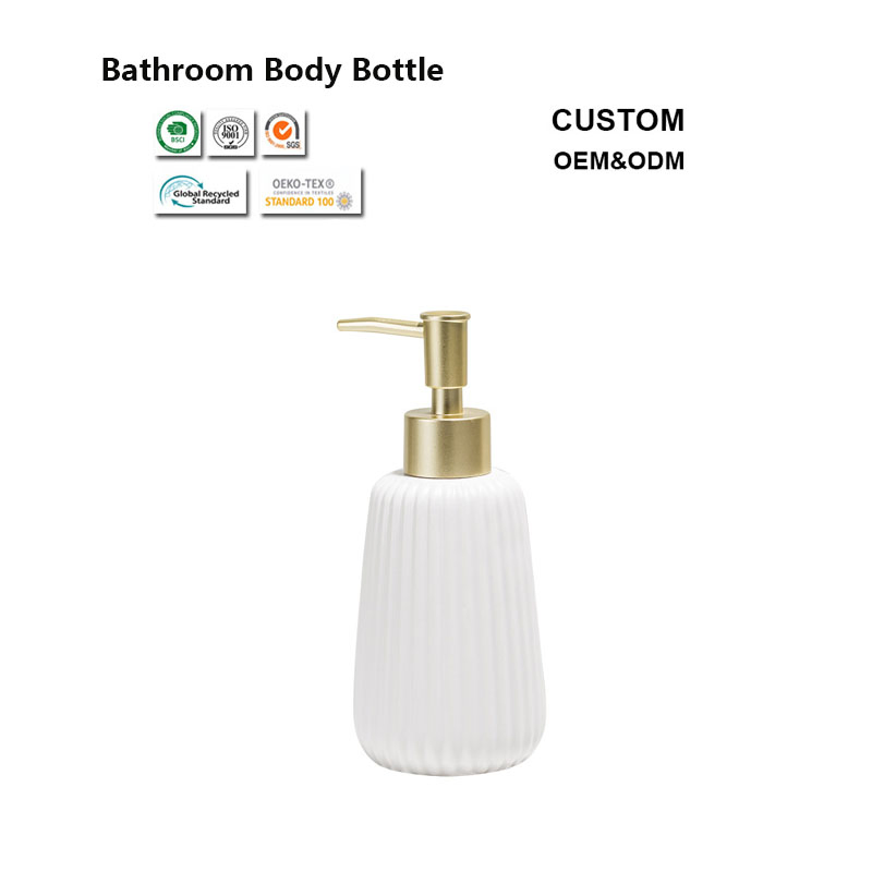 3PCS Durable Porcelain Bathroom Accessories Set for Home Toilet