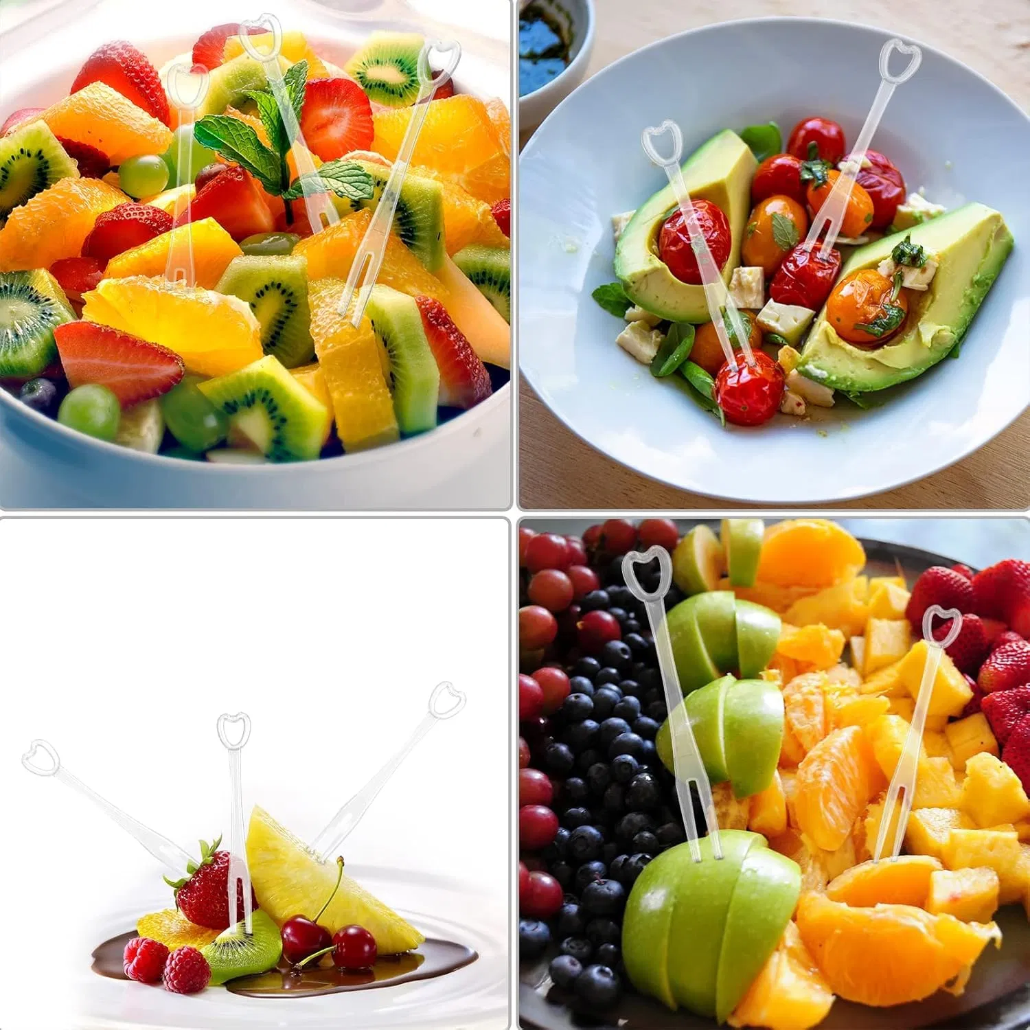 Custom Plastic Dessert Forks ODM Catering Appetizer Picks