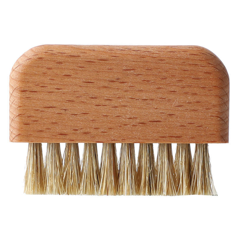 Custom Logo Eco Friendly Boar Bristle Wooden Handle Nail Brush Pedicure Fingernail Nail Scrub Brush for Toes and Nails Cleaner