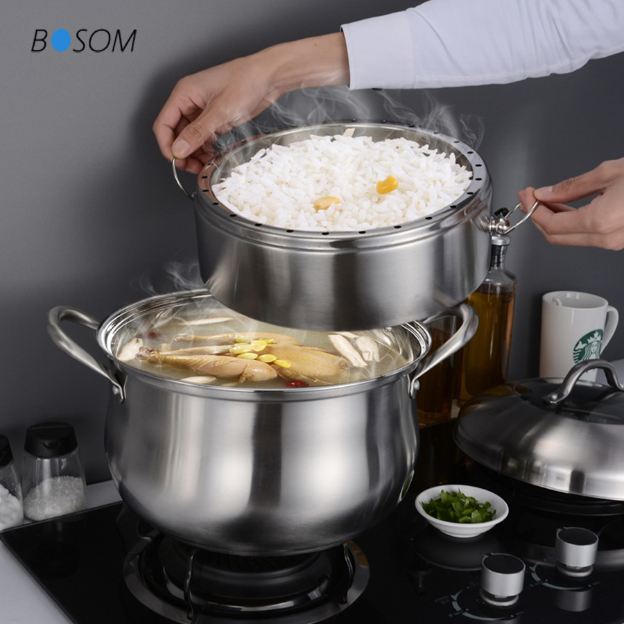 High Quality Stainless Steel Steamer Kitchenware Set Cooking Cookware Set