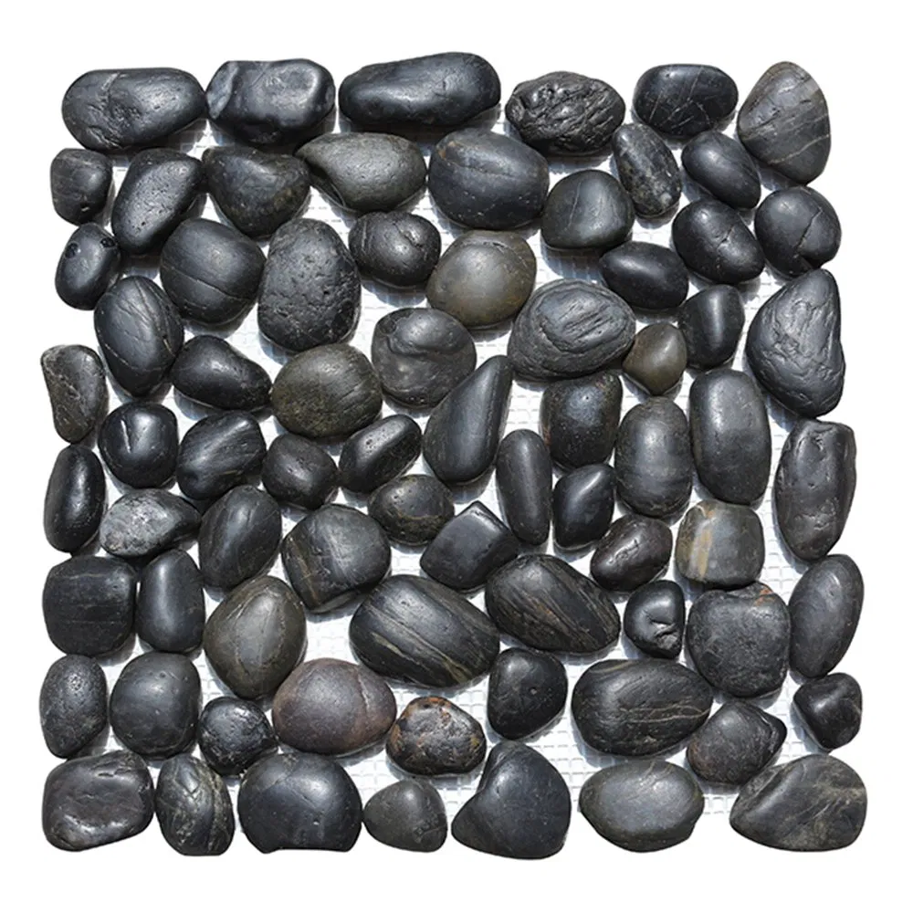 Bathroom Shower Walls Natural Stone River Pebble Mosaic Tiles