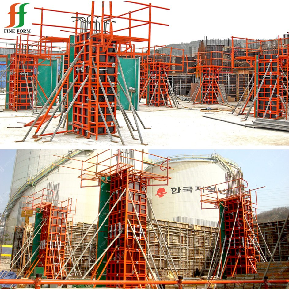 OEM Factory Suppliers Provide Durable Steel Shuttering Concrete Formwork for Column Construction