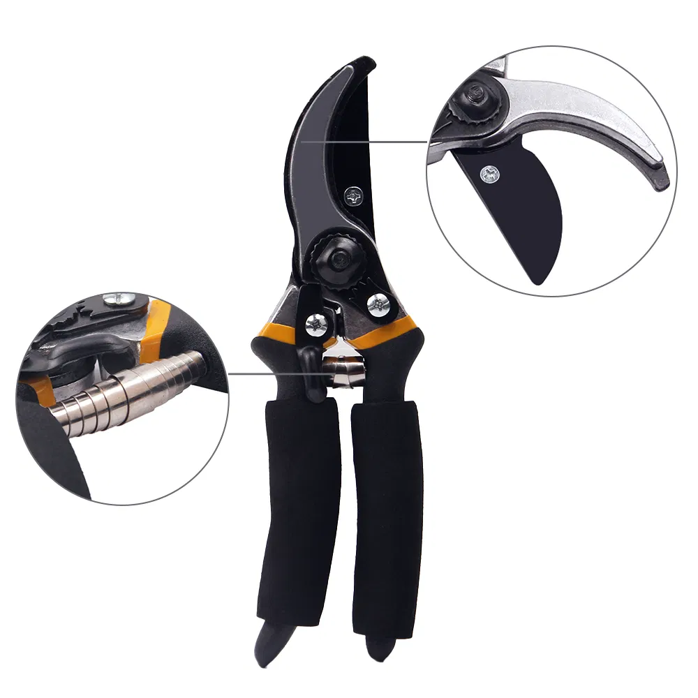 8" Professional Premium Titanium Bypass Pruning Shears Garden Tool