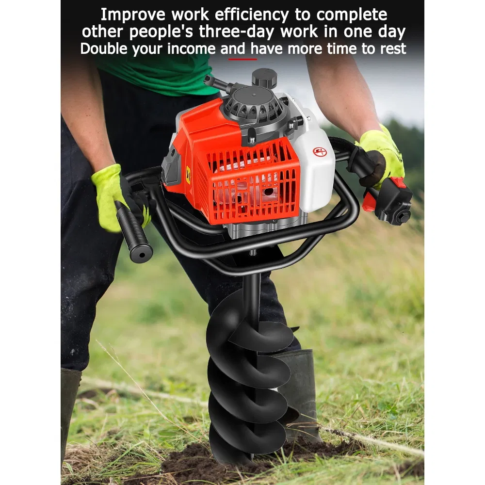 Big Power 1E48F Engine,63CC Gasoline Earth Auger Hole Digger for Drilling
