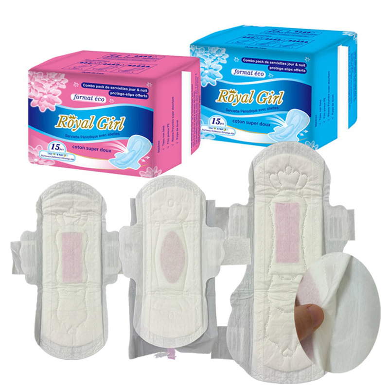 Good Quality Ultra Thin Pure Cotton Ladies Sanitary Napkin Pads for Women