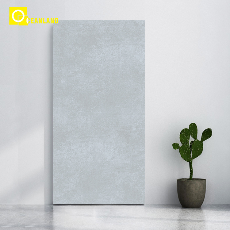 Dark Grey Ceramic Polished Floor Thin Full Body Porcelain Flooring Tile 800X1400
