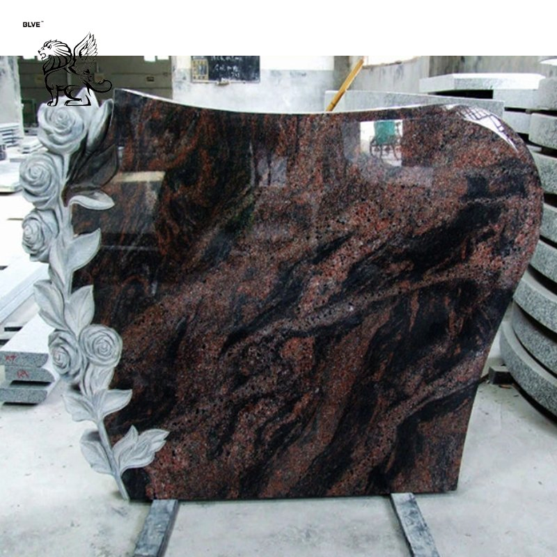 Poland Natural Stone Cemetery Headstone Price Black Granite Cross Tombstone Grave Monument Manufacturer