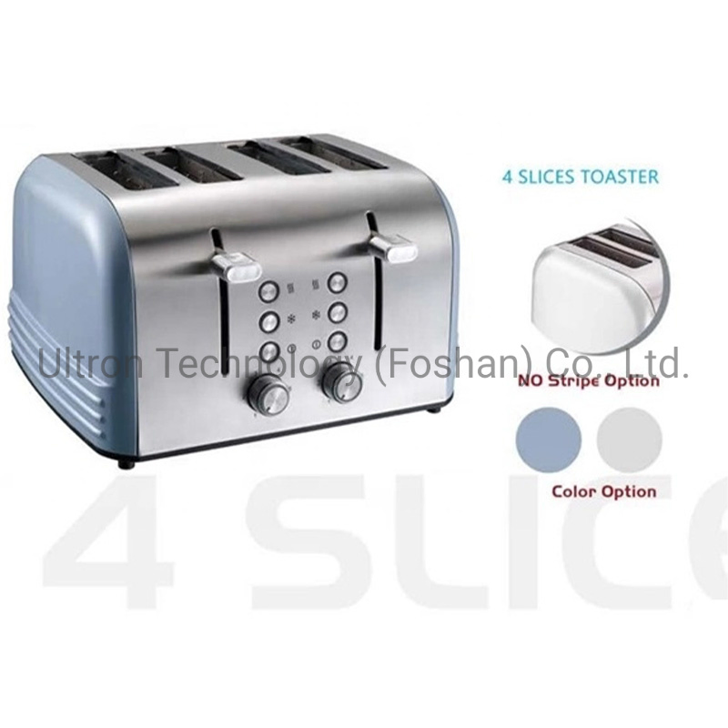 4 Slices Toaster with Stainless Steel Housing Morden design Toaster Sharp Designed Toaster
