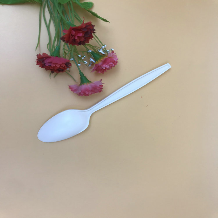 Practical Degradable Ice Cream Spoon Cornstarch Tableware