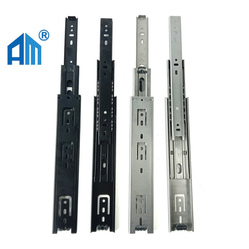 Popular Drawer Slide with Telescopic Channel Three Fold Full Extension Three Ball Bearing Drawer Slide