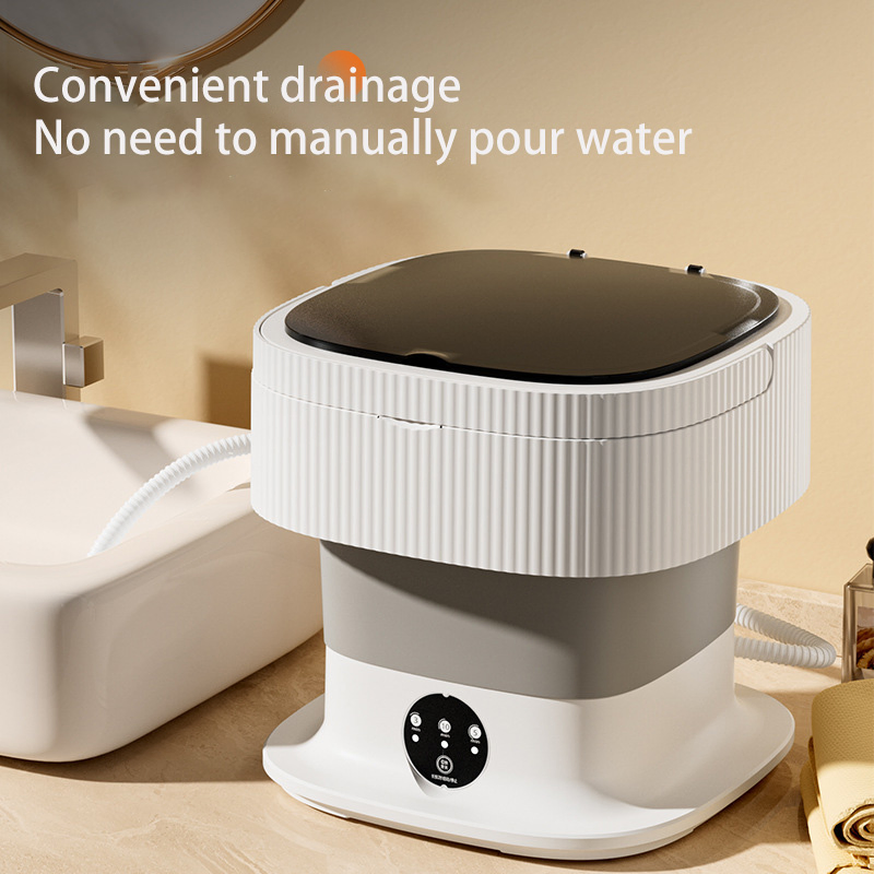Folding Washing Machine 10L Portable Washing All-in-One Mini