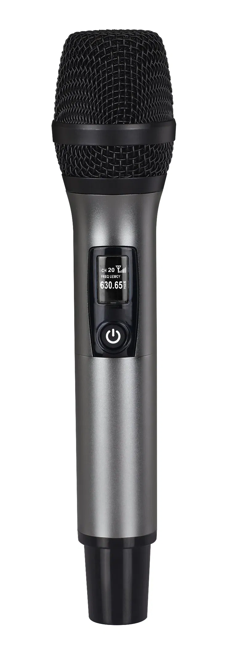 All Metal Kmise Wireless Microphone System,2.4GHz Dual Handheld Wireless Mics,Rechargeable Wireless Dynamic Mics Set,for Church, DJ, Karaoke,Wedding, Party,Auto