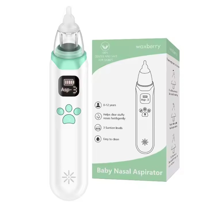 USB Rechargeable Nose Cleaner Baby Nose Sucker Nasal Aspirator for Kids
