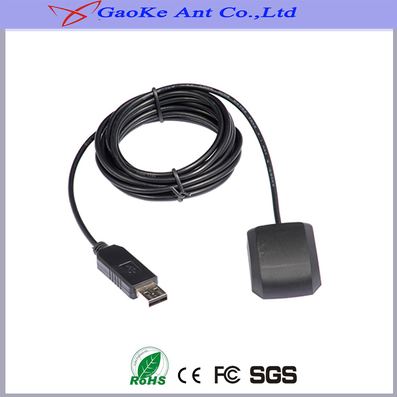 Magnetic Base External GPS Active Antenna with RG174-3m Cable