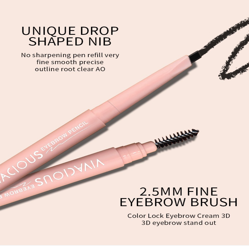 Cosmetics No Sharpening Pen 3D Brush Eyebrow Pencil