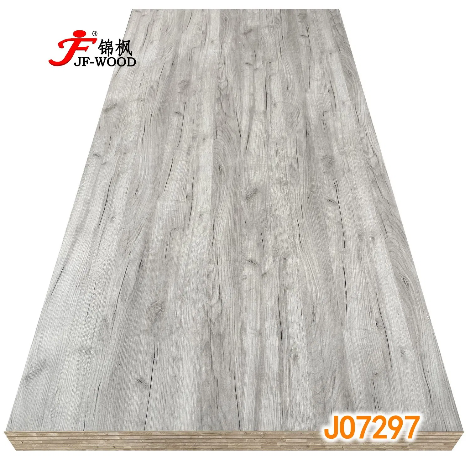 Jo7297 Wood Grain Hmr MDF Plywood Chibpoard Particle Board Falcatta Albasia Bare Core Melamine Faced Blockboard Bb