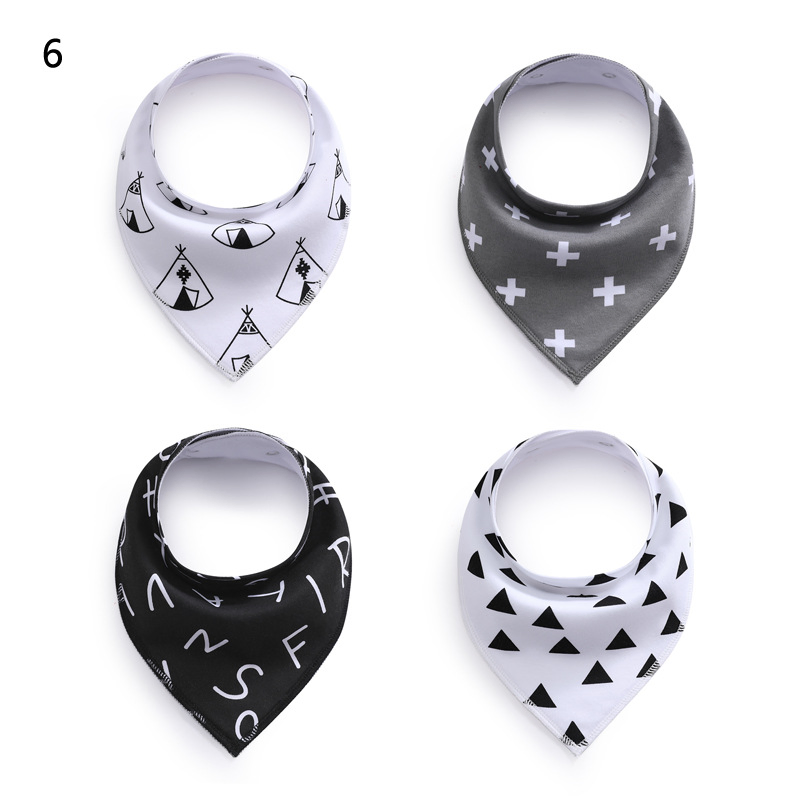 0139 Saliva Towel Baby Bib Fleece Cotton Triangle Towel Spring and Autumn