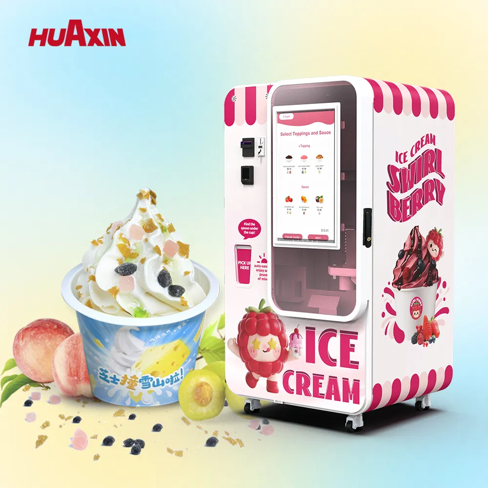 Batch Production Ice Cream Vending Machine for Bakery & Cafe Combo