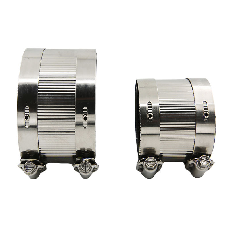 High Quality Stainless Steel Coupling Hose Clamp for Pipe Stainless Steel with Rubber Seal Inside
