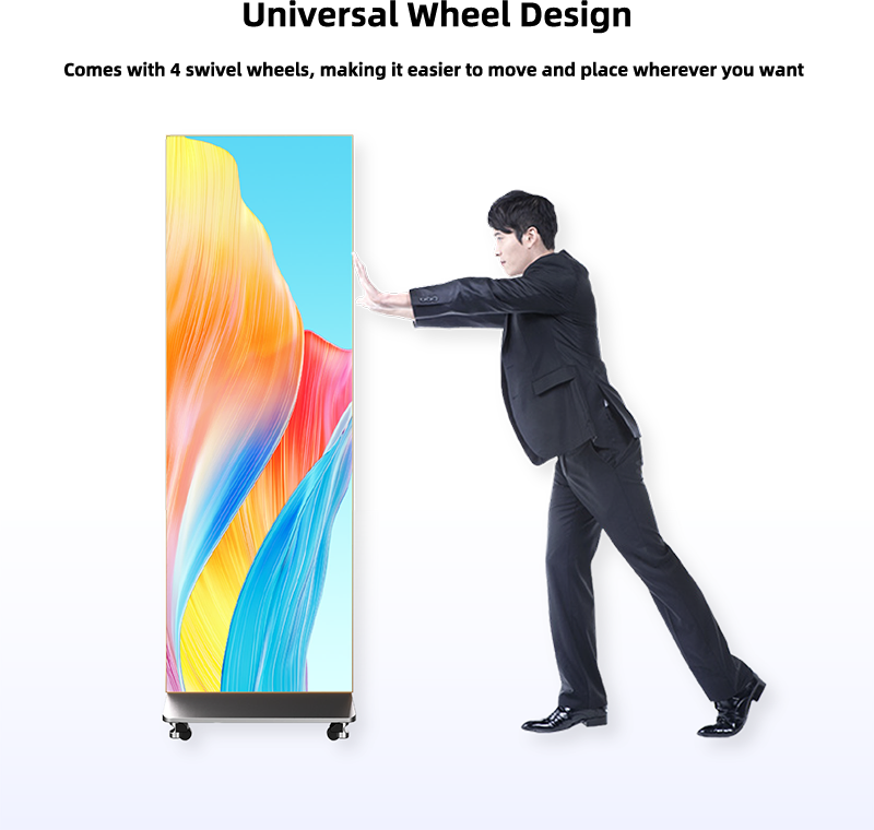 Portable LED Poster Display with Hdr10+ for Stunning Visuals