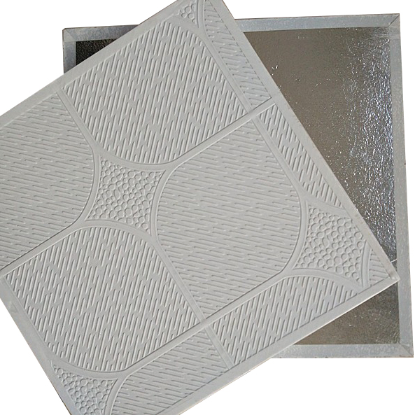 600mm Gypsum False Ceiling PVC Coated Film Laminated PVC Gypsum Ceiling Tile Gypsum Board